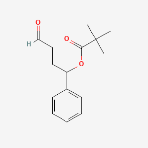 molecular formula C15H20O3 B12612418 4-Oxo-1-phenylbutyl 2,2-dimethylpropanoate CAS No. 919091-26-2
