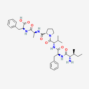 molecular formula C37H52N6O7 B12612447 L-Isoleucyl-L-phenylalanyl-L-valyl-L-prolyl-L-alanyl-L-phenylalanine CAS No. 888493-69-4
