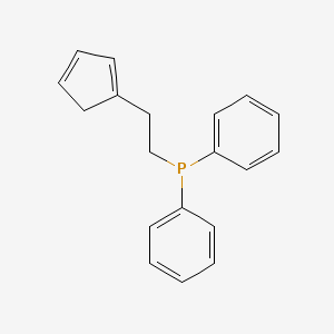 molecular formula C19H19P B12612479 [2-(Cyclopenta-1,3-dien-1-yl)ethyl](diphenyl)phosphane CAS No. 648429-12-3