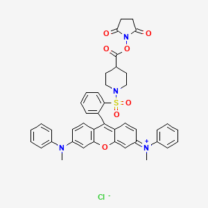 molecular formula C43H39ClN4O7S B1261254 QSY7 succinimidyl ester 