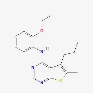 molecular formula C18H21N3OS B12612542 N-(2-Ethoxyphenyl)-6-methyl-5-propylthieno[2,3-d]pyrimidin-4-amine CAS No. 917907-75-6