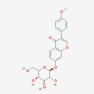 molecular formula C22H22O9 B1261261 3-(4-methoxyphenyl)-7-[(2S,4R,5S)-3,4,5-trihydroxy-6-(hydroxymethyl)oxan-2-yl]oxychromen-4-one 