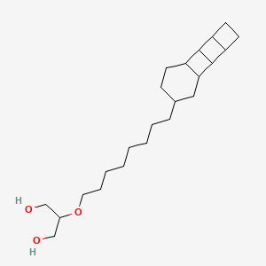 molecular formula C23H40O3 B1261268 2-(8-[3]-Ladderane-octanyl)-sn-glycerol 
