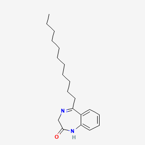 molecular formula C20H30N2O B12612680 5-Undecyl-3,4-dihydro-2H-1,4-benzodiazepin-2-one CAS No. 917610-52-7