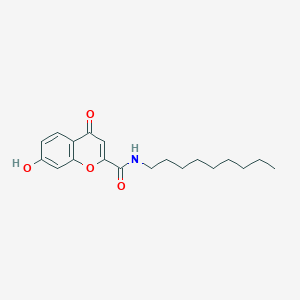 molecular formula C19H25NO4 B12612719 7-Hydroxy-N-nonyl-4-oxo-4H-1-benzopyran-2-carboxamide CAS No. 909407-79-0