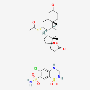 molecular formula C31H40ClN3O8S3 B1261272 Spironolactone and hydrochlorothiazide CAS No. 65272-36-8