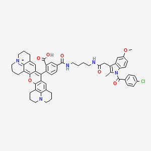 molecular formula C56H55ClN5O7+ B1261276 Fluorocoxib A 