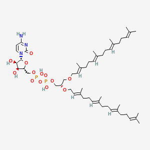 molecular formula C52H85N3O13P2 B1261280 CDP-2,3-bis-O-(geranylgeranyl)-sn-glycerol 