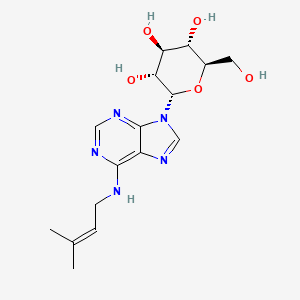 molecular formula C16H23N5O5 B1261284 isopentenyladenine-9-N-glucoside 