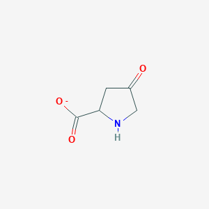 molecular formula C5H6NO3- B1261285 4-Oxoprolinate 