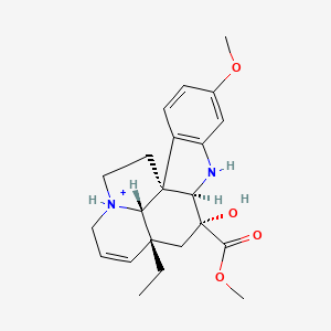 molecular formula C22H29N2O4+ B1261289 3-Hydroxy-16-methoxy-2,3-dihydrotabersoninium 
