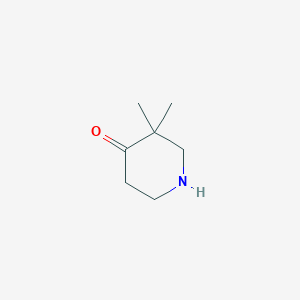 molecular formula C7H13NO B126129 3,3-二甲基哌啶-4-酮 CAS No. 150668-82-9