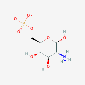 molecular formula C6H13NO8P- B1261295 alpha-D-glucosamine 6-phosphate(1-) 