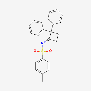 molecular formula C23H21NO2S B12613064 N-(2,2-Diphenylcyclobutylidene)-4-methylbenzene-1-sulfonamide CAS No. 918631-90-0