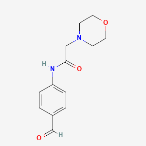 molecular formula C13H16N2O3 B12613184 N-(4-Formylphenyl)-2-(morpholin-4-yl)acetamide CAS No. 650628-77-6