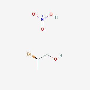 molecular formula C3H8BrNO4 B12613189 Nitric acid--(2R)-2-bromopropan-1-ol (1/1) CAS No. 651007-57-7