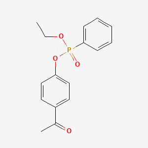 molecular formula C16H17O4P B12613241 4-Acetylphenyl ethyl phenylphosphonate CAS No. 918660-74-9