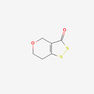 molecular formula C6H6O2S2 B12613249 6,7-Dihydro-3H,4H-[1,2]dithiolo[4,3-c]pyran-3-one CAS No. 918504-01-5