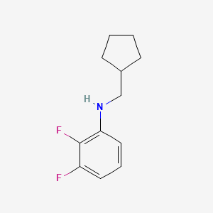 molecular formula C12H15F2N B12613287 N-(Cyclopentylmethyl)-2,3-difluoroaniline CAS No. 919800-22-9
