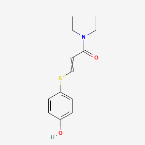 molecular formula C13H17NO2S B12613310 N,N-Diethyl-3-[(4-hydroxyphenyl)sulfanyl]prop-2-enamide CAS No. 918828-15-6