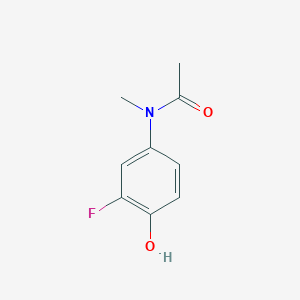 molecular formula C9H10FNO2 B12613337 N-(3-Fluoro-4-hydroxyphenyl)-N-methylacetamide 