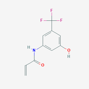 molecular formula C10H8F3NO2 B12613357 N-[3-Hydroxy-5-(trifluoromethyl)phenyl]prop-2-enamide CAS No. 885044-47-3