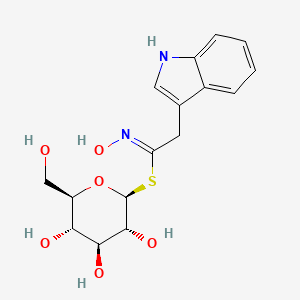 molecular formula C16H20N2O6S B1261340 Indolylmethyl-desulfoglucosinolate 