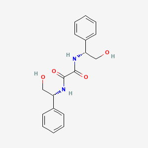 molecular formula C18H20N2O4 B12613461 N~1~,N~2~-Bis[(1R)-2-hydroxy-1-phenylethyl]ethanediamide CAS No. 649551-38-2