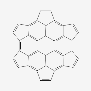 molecular formula C36H12 B1261348 Hexacyclopentacoronene 