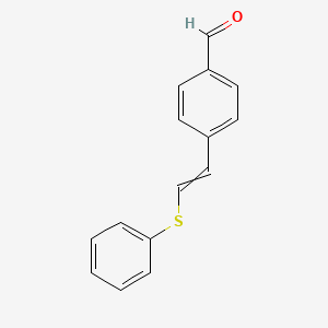 molecular formula C15H12OS B12613480 4-[2-(Phenylsulfanyl)ethenyl]benzaldehyde CAS No. 918340-95-1