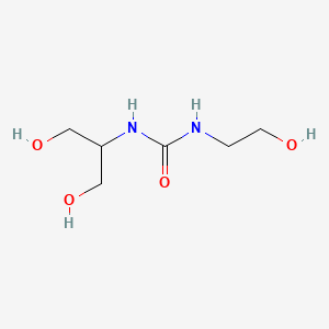 molecular formula C6H14N2O4 B12613530 Urea, N-(2-hydroxyethyl)-N'-[2-hydroxy-1-(hydroxymethyl)ethyl]- CAS No. 885024-90-8