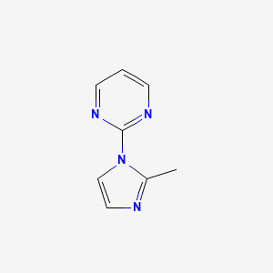 molecular formula C8H8N4 B12613535 2-(2-Methyl-1H-imidazol-1-YL)pyrimidine CAS No. 914614-53-2