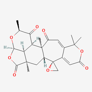 molecular formula C24H26O8 B1261356 berkeleyacetal C 