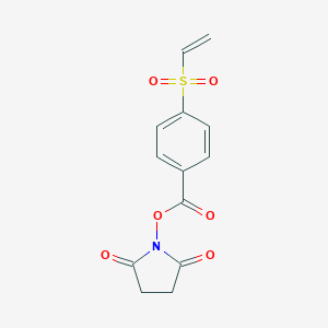 molecular formula C13H11NO6S B126136 2,5-Dioxopyrrolidin-1-yl 4-(vinylsulfonyl)benzoate CAS No. 343934-41-8