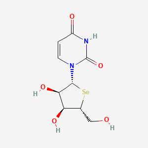 molecular formula C9H12N2O5Se B1261362 4'-Selenouridine 