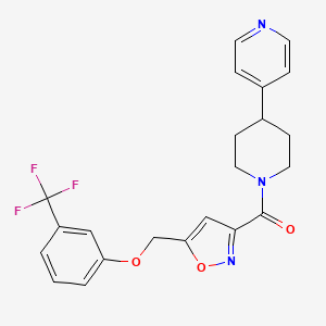 molecular formula C22H20F3N3O3 B1261363 dafadine D 