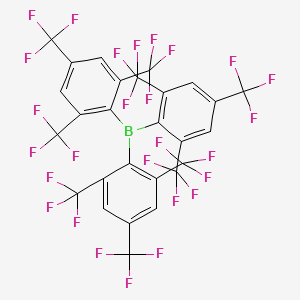 molecular formula C27H6BF27 B12613642 Tris[2,4,6-tris(trifluoromethyl)phenyl]borane CAS No. 916336-47-5