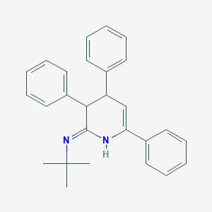 molecular formula C27H28N2 B12613686 N-tert-Butyl-3,4,6-triphenyl-3,4-dihydropyridin-2-amine CAS No. 917886-45-4