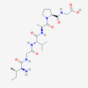 molecular formula C23H40N6O7 B12613709 L-Isoleucylglycyl-L-valyl-L-alanyl-L-prolylglycine CAS No. 913259-93-5