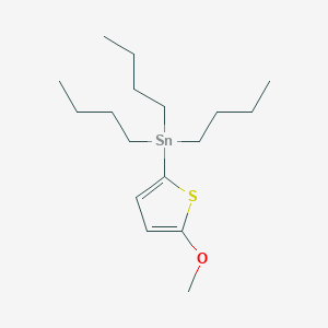 molecular formula C17H32OSSn B12613753 Tributyl(5-methoxythiophen-2-YL)stannane CAS No. 879480-43-0