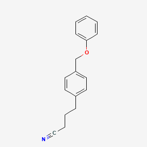 molecular formula C17H17NO B12613784 4-[4-(Phenoxymethyl)phenyl]butanenitrile CAS No. 920283-18-7