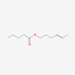 molecular formula C11H20O2 B12613795 Pentanoic acid, 4-hexenyl ester CAS No. 903552-55-6