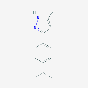 molecular formula C13H16N2 B126138 5-Methyl-3-p-isopropylphenylpyrazole CAS No. 1035092-07-9