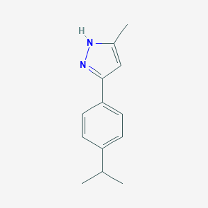molecular formula C13H16N2 B126138 5-甲基-3-[4-(异丙基)苯基]-1H-吡唑 CAS No. 1035092-07-9