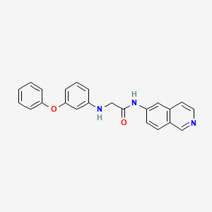 molecular formula C23H19N3O2 B12613820 N-Isoquinolin-6-yl-N~2~-(3-phenoxyphenyl)glycinamide CAS No. 920513-38-8