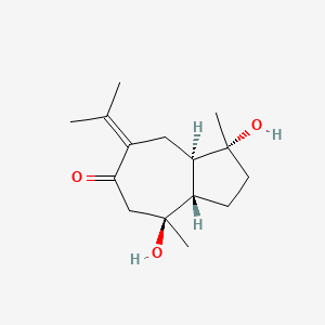 molecular formula C15H24O3 B1261389 ent-Isozedoaronediol 