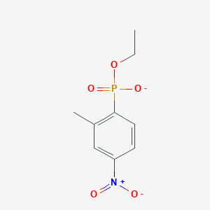 molecular formula C9H11NO5P- B12613939 Ethyl (2-methyl-4-nitrophenyl)phosphonate CAS No. 876273-93-7