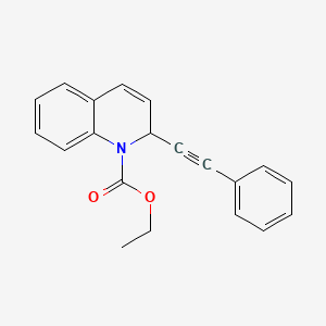 molecular formula C20H17NO2 B12614020 Ethyl 2-(phenylethynyl)quinoline-1(2H)-carboxylate CAS No. 872714-08-4