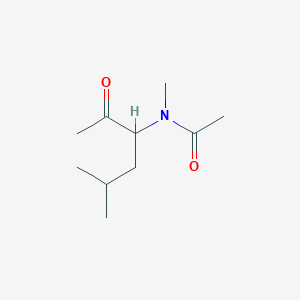 molecular formula C10H19NO2 B12614044 N-Methyl-N-(5-methyl-2-oxo-3-hexanyl)acetamide 