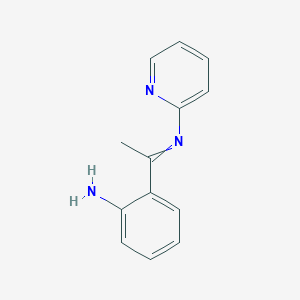molecular formula C13H13N3 B12614046 2-[N-(Pyridin-2-yl)ethanimidoyl]aniline CAS No. 920493-29-4